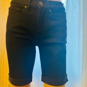 Women's Black Denim Shorts